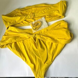 Zimmermann Mustard Bandeau Top